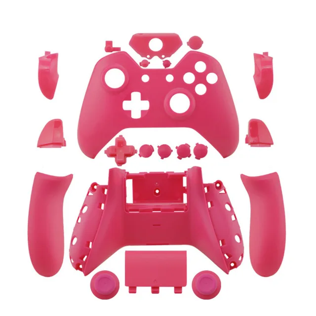Pink Данных лягушка для xbox один контроллер корпус сменная часть для xbox один чехол с кнопками для xbox один Беспроводной геймпад - Цвет: Pink