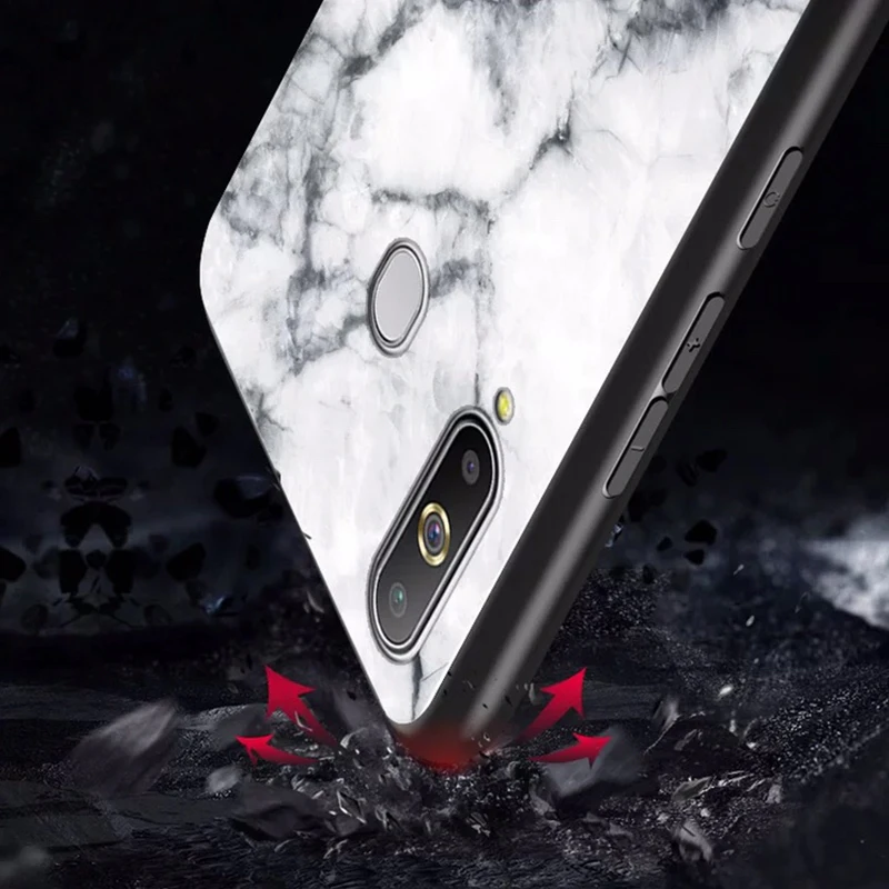 Роскошный стеклянный чехол FLOVEME для Samsung Galaxy S10 S9 S8 Plus S10e из мраморного стекла Note 8 9