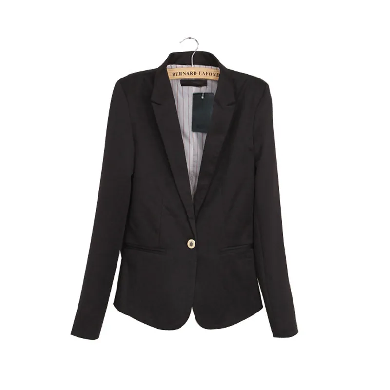 Women OL Candy Blazer Slim Single Button Fasshion Casual Bright Color Coat Summer Spring Thin Female Jacket Пиджакпальто женскоеженские курткикуртки женские осень