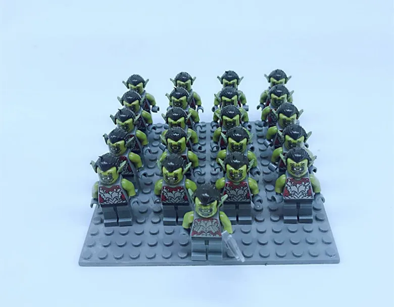 21 шт. строительные блоки Властелин колец Groy Philip Half Orc Ouyin Экшн фигурки кирпичи обучения для детей подарок игрушки
