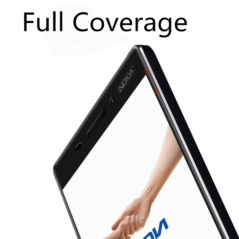 Полное покрытие из закаленного стекла для Nokia 6 защитная пленка 9 H 5 Чехол 2 1 3 1X5 1X6