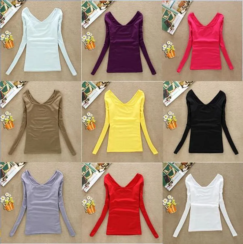 Женская футболка с V образным вырезом длинным рукавом|clothing furniture|t-shirt canclothing organizer |