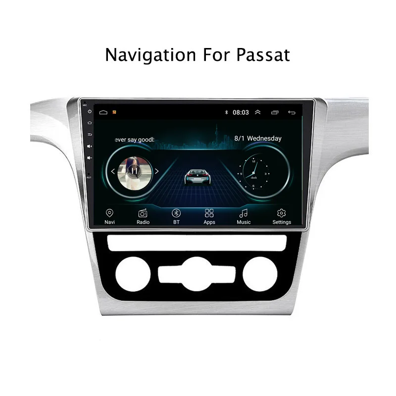 Ectwodvd Android 8 1 автомобильный dvd плеер gps навигация для VW Passat 2011 2012 2015 Радио