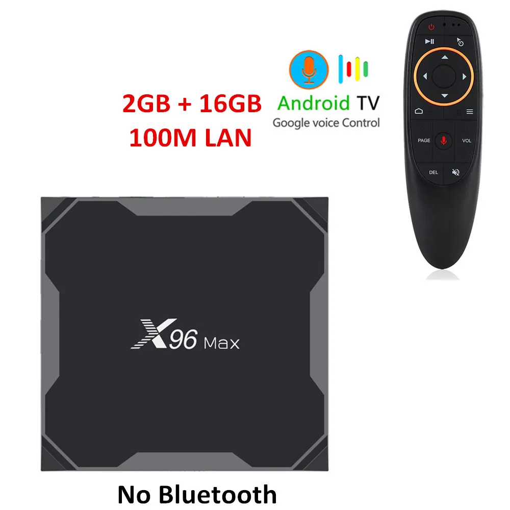 2G 16G voice X96 Max Смарт ТВ приставка Android 8,1 Amlogic S905X2 LPDDR4 Четырехъядерный 4 Гб 64 Гб 2,4G и 5 ГГц Wifi BT 1000M H.265 4K телеприставка X96 mini - Цвет: 2G 16G voice