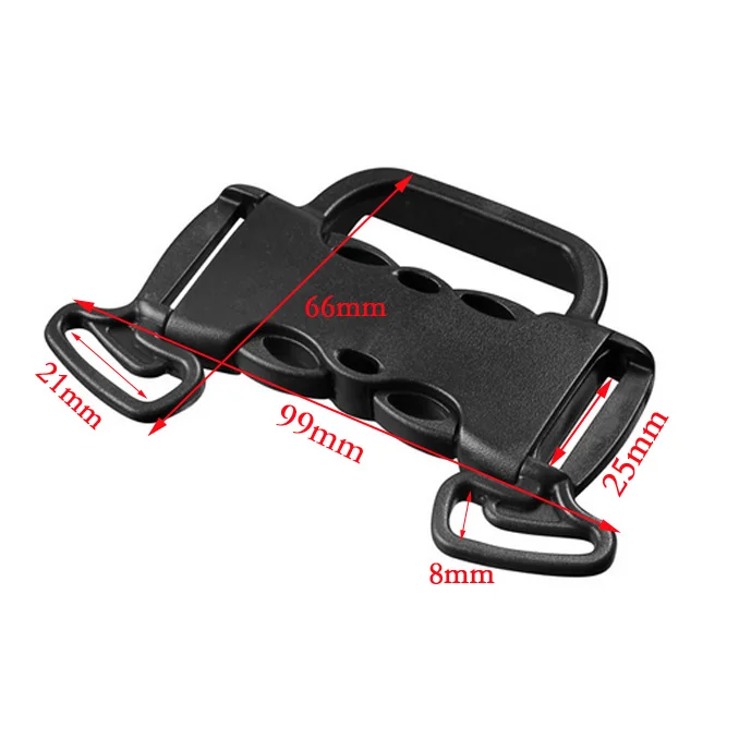 

1" Webbing Woven Tape Sewing Side Release Buckle Plastic for Backpack Straps