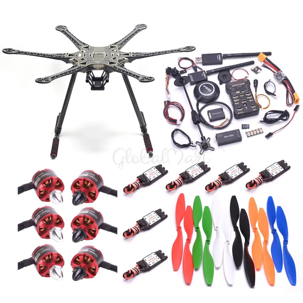 S550 500 550mm комплект рамы для гексакоптера 2212 920kv 30A Simonk ESC 1045 пропеллер/Контроллер