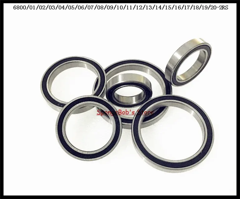 1-4 шт./лот 6806-2RS / 6807-2RS 6808-2RS 6809-2RS/6810-2RS шарикоподшипник с глубоким желобом из резины |