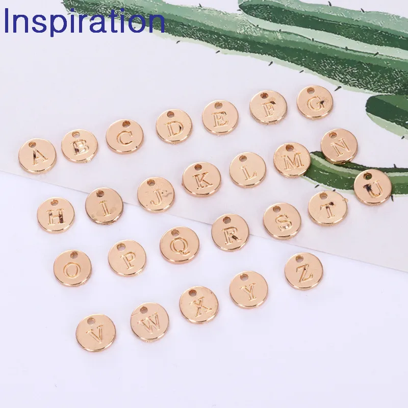 Новое поступление 130 шт./лот 10 мм амулеты с меткой двусторонняя буквенным принтом