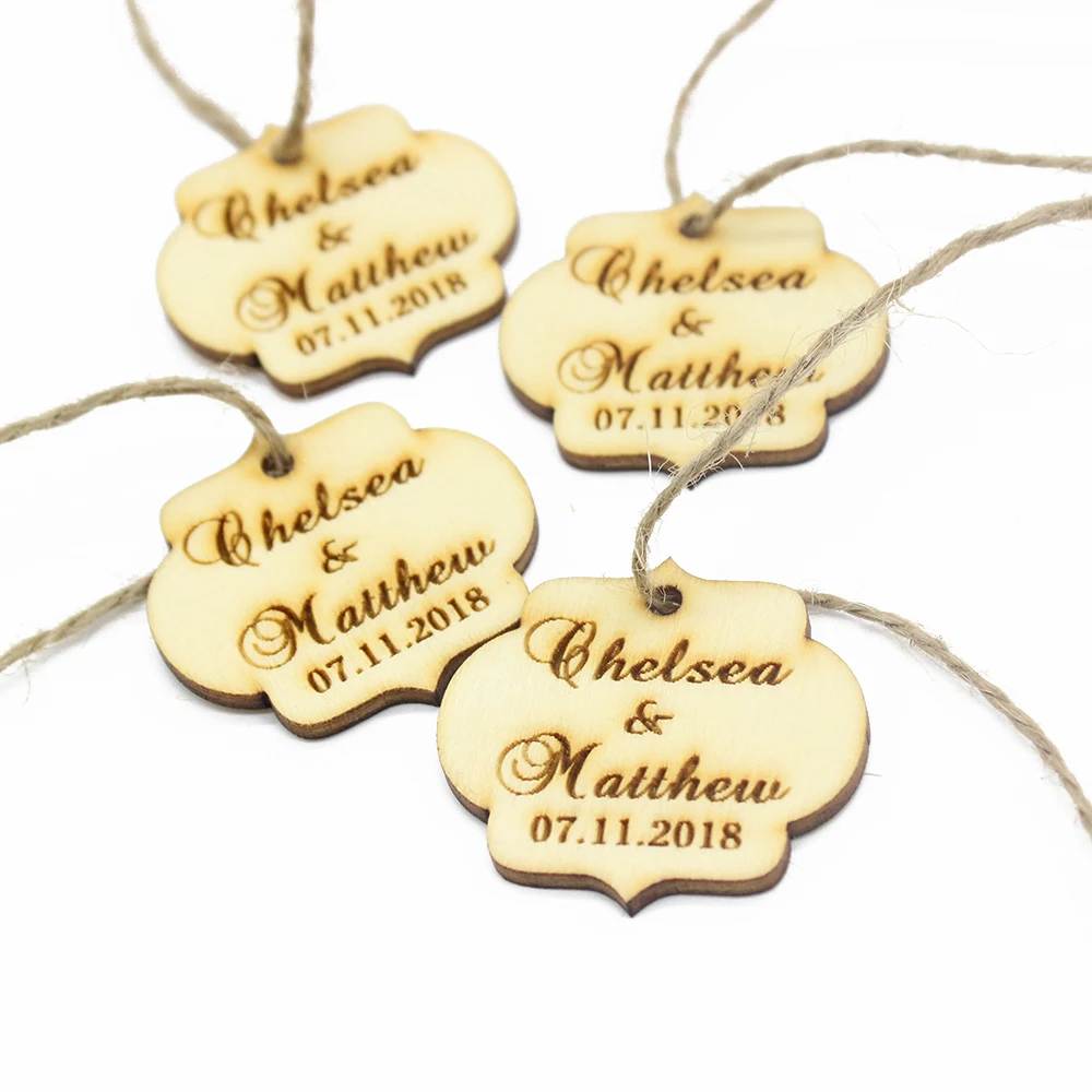 50 шт. персонализированные Выгравированные мини крафт бирки Необычные овальные