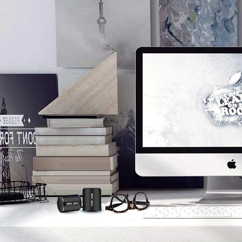 SPK BOX 2 упаковки беспроводная TWS система Bluetooth колонки металлические портативные