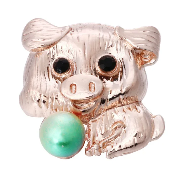 6 шт./лот новые ювелирные изделия с кнопками сделай сам имитация жемчуга свинья 18