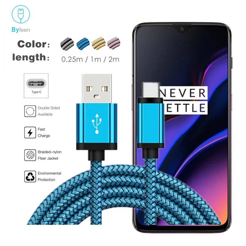 QC 3 0 Быстрая зарядка USB Type C кабель для синхронизации данных Samsung GALAXY S10 S9 S8 Note 9 8 Xiaomi