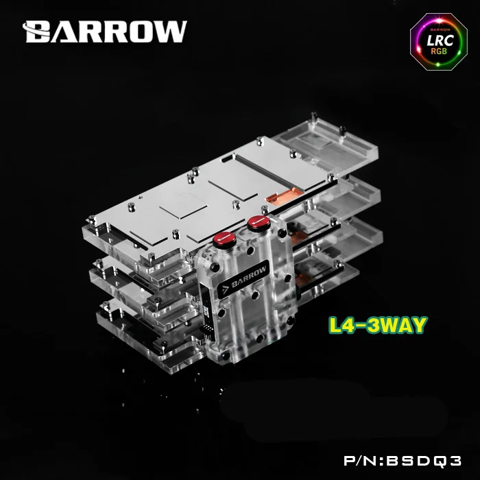 Блок для мостов Barrow BSDQ2/BSDQ3 SLI/CF Барроу Графическая карта Cross Fire rc1.0 12v 4pin Lighting|Кулеры