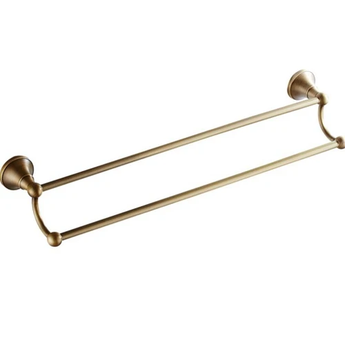 double towel bar Полка для полотенец для ванной комнаты, держатель для туалетной бумаги, держатель для мыла, вешалка для полотенец, держатель для полотенец, набор аксессуаров для ванной, античная бронза, ELF3001 - Цвет: double towel bar
