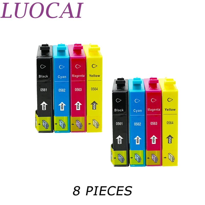Картридж для принтера Epson T0561 T0562 T0563 T0564 t0561 t0562 t0563 Stylus Photo RX430 R250 RX530|Чернильные