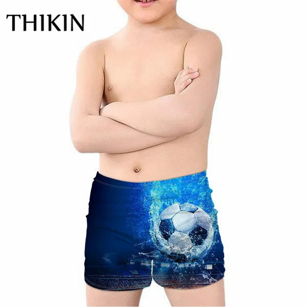 as picture THIKIN/летние детские плавки для мальчиков; крутые детские купальные костюмы с 3D принтом динозавра; пляжные спортивные шорты для купания - Цвет: as picture
