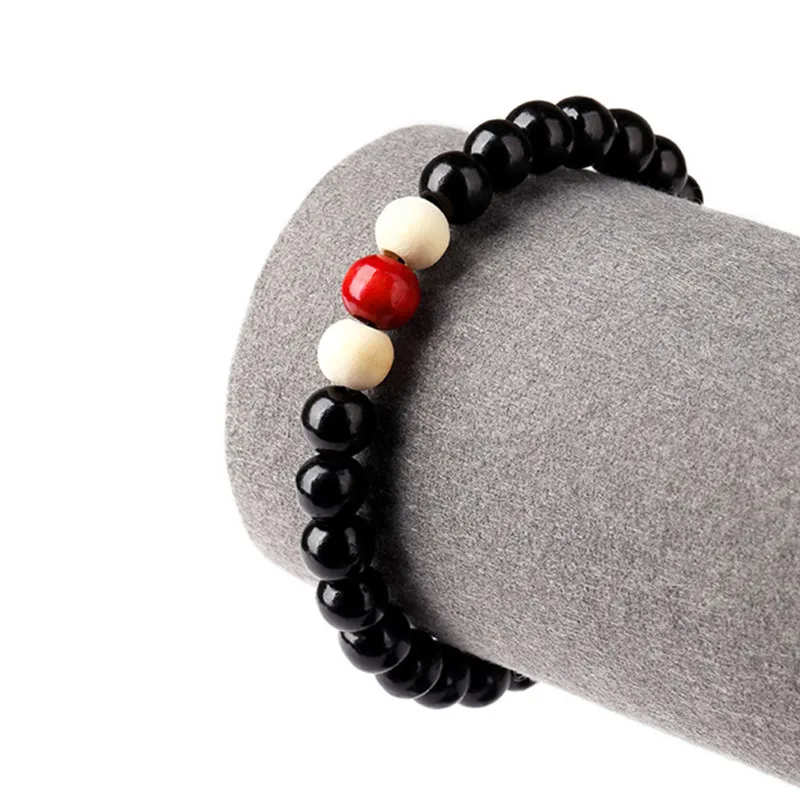New Fashion Men Wood Beads Bracelets Sandalwood Buddhist Buddha Meditation Prayer Yoga Bead Bracelet Wooden Jewelry | Украшения и