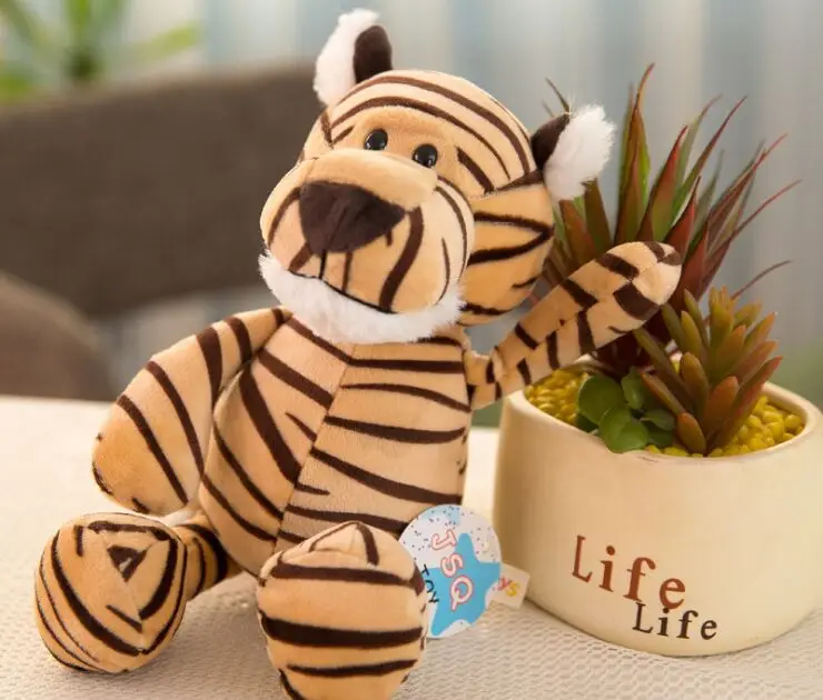 

cute plush tiger toy cartoon stuffed tiger doll gift toy about 25cm