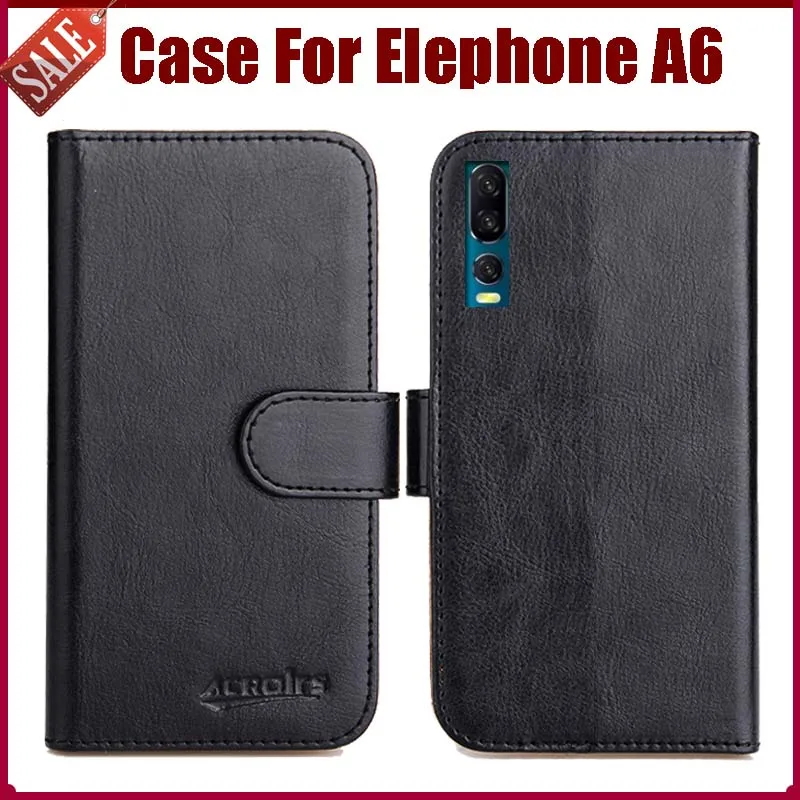 

Горячая распродажа! Elephone A6 чехол Новое поступление 6 видов цветов Высокое качество Флип кожаный защитный чехол для телефона для Elephone A6 чехол