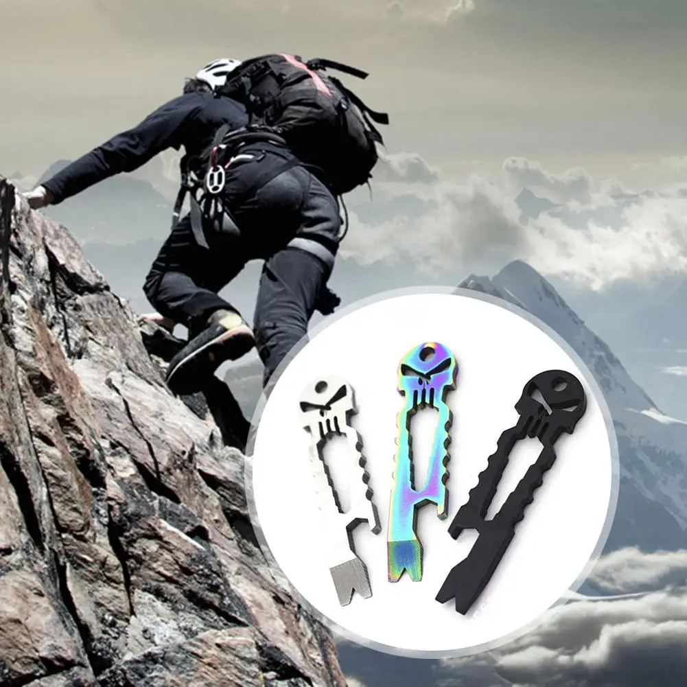 New High-quality Key Chain Stainless Steel Edc Multi-purpose Skeleton Crowbar Original Hot Sale | Автомобили и мотоциклы