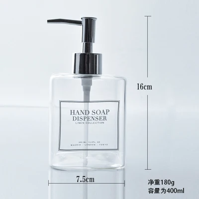 Европейская и американская стеклянная бутылка для лосьона прозрачная мыла с