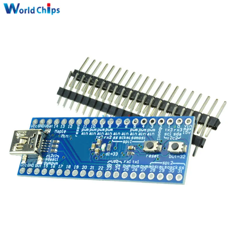 Мини USB STM32F103CBT6 кленовый 32 ARM 3 В 72 МГц 128 Кб модуль флэш платы для Arduino с SPI/I2C USART 34