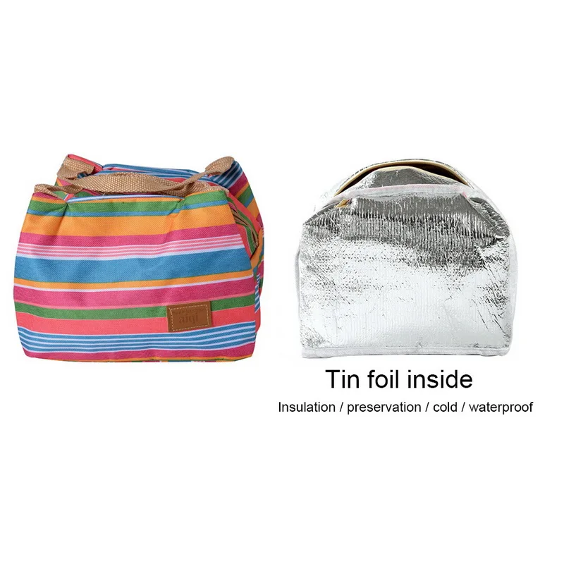 Новое поступление Высококачественная парусиновая коробка для ланча/Сумка