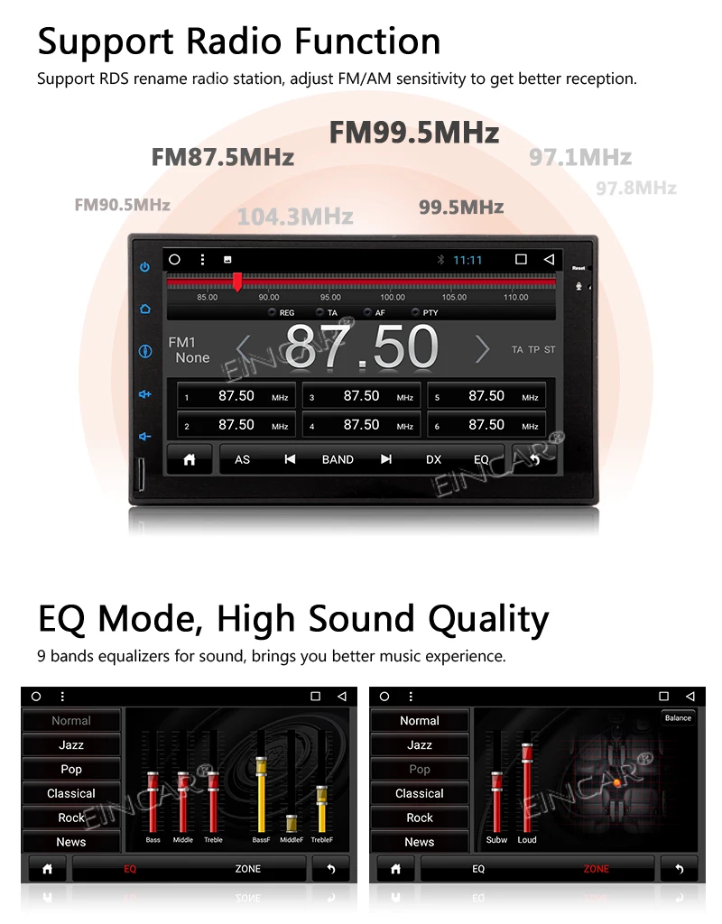 in Dash Car Stereo (No DVD) Radio Video Player Cam-in Wifi GPS Sat Navigation Mirror Link Autoradio Bluetooth HD Capacitive gps |