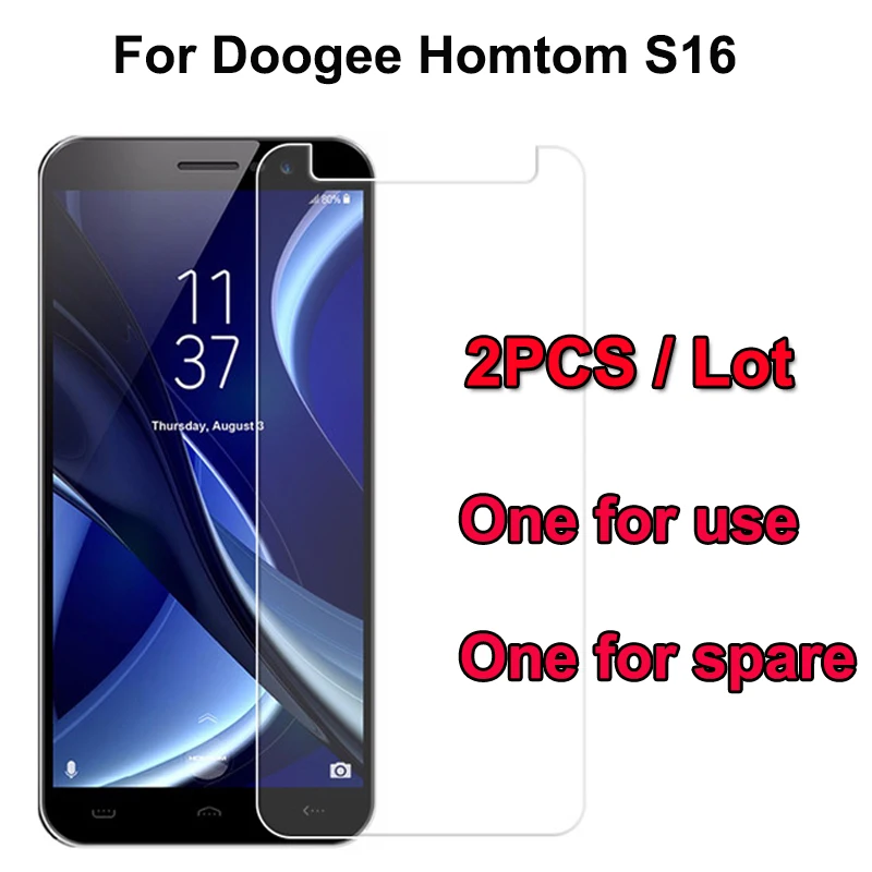 Защитный чехол Для Doogee 2 шт. протектор экрана из закаленного стекла S16 защитный