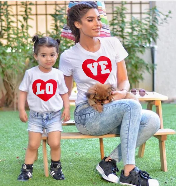 Одежда для мамы и дочки подходящая детская футболка рубашки лучших друзей