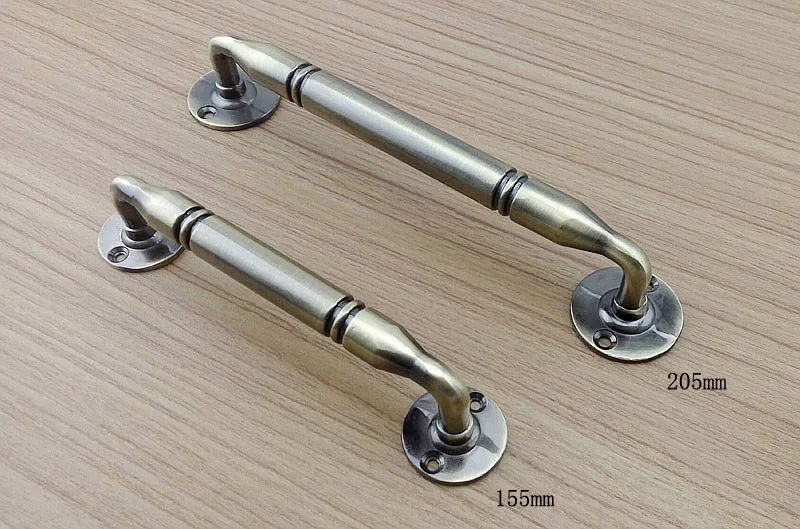 Антикварные толстые бронзовые деревянные дверные ручки для ванной балкона