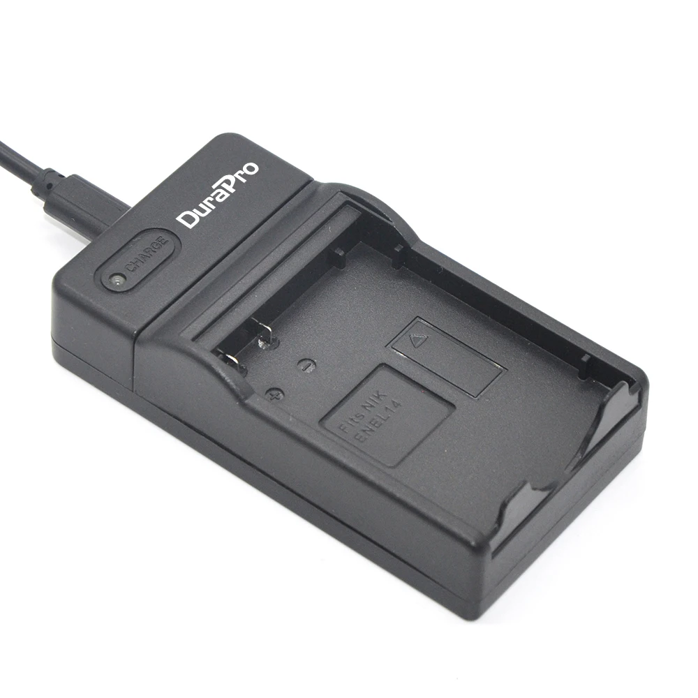 DuraPro 1 шт. EN-EL14 ENEL14 RU EL14+ USB Зарядное устройство для Nikon D3100 D3200 D5100 D5200 DF P7000 P7100 P7200 P7700 P7800 Камера