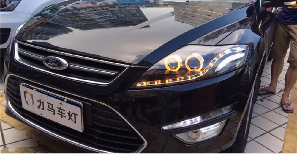 2008 2009 2010 2011 2012y автомобильный Стайлинг для Mondeo светодиодные дневные ходовые огни на передних фарах Противотуманные фары для mondeo fusion