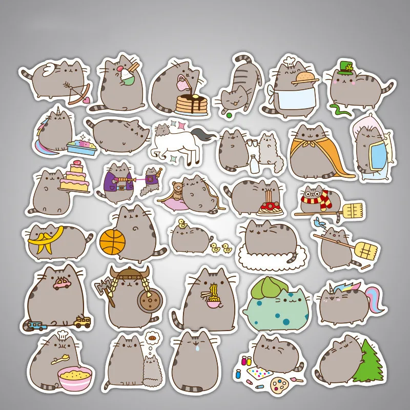 100 шт./компл. Kawaii японского аниме Fat Cat Totoro наклейки для планшета телефона чехол
