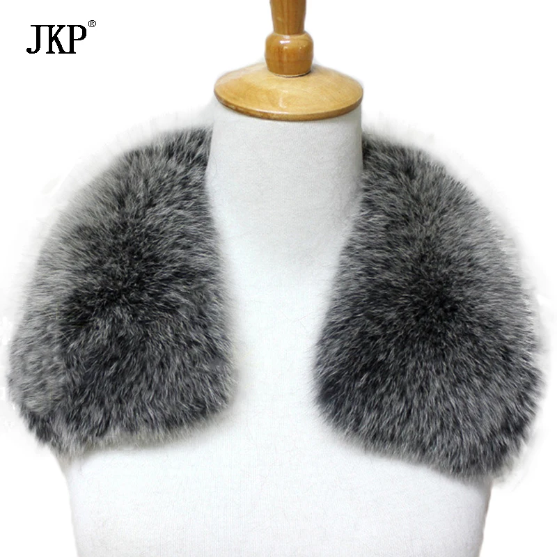 

Real Fox Fur Collar Women 100% Natural Fox Fur Scarf Winter Neck Warmer coat Short Scarves