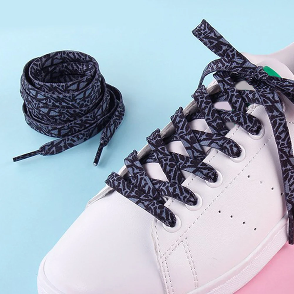 Rainbow Patterned Flat Shoelaces for Girls, Fashion Printed Shoe Laces for Sports and Casual Shoes image 5