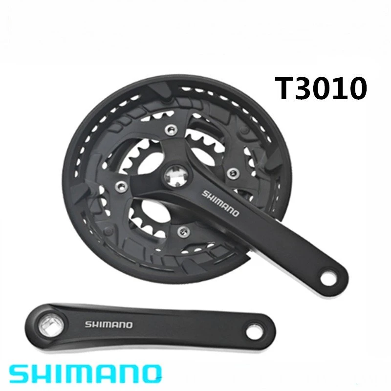 Shimano Acera T3010-26/36/48-9 скоростной тройной цепной набор черный 170 мм квадратный конус |