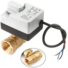 DN15 DN20DN25 Ac220V 2 пути 3 провода моторизованный шаровой клапан электрический привод с ручным переключателем шаровой кран среднего давления
