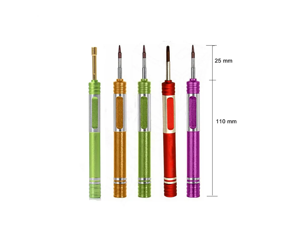 Прецизионная отвертка P2 0,8 Pentalobe Y 0,6 Tri Wing 1,5 Phillips 2,5 Cross 2,5 Шестигранная для iPhone samsung xiaomi Инструменты для ремонта