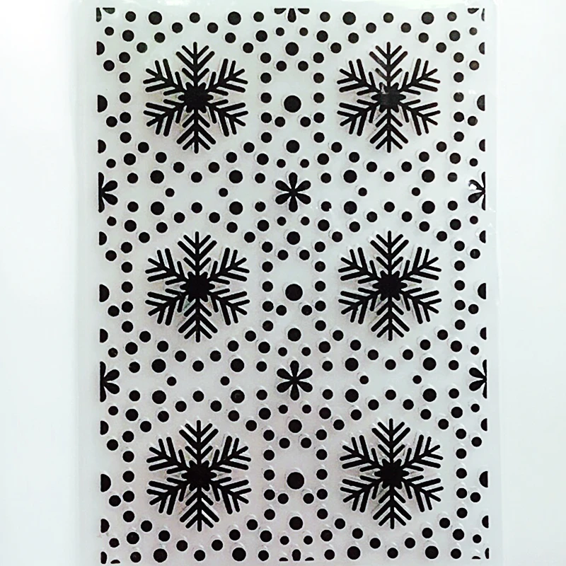 

YLEF086 Snowflake Plastic Embossing Folder For Scrapbook Stencils DIY Photo Album Cards Paper Making Decoration Scrapbooking