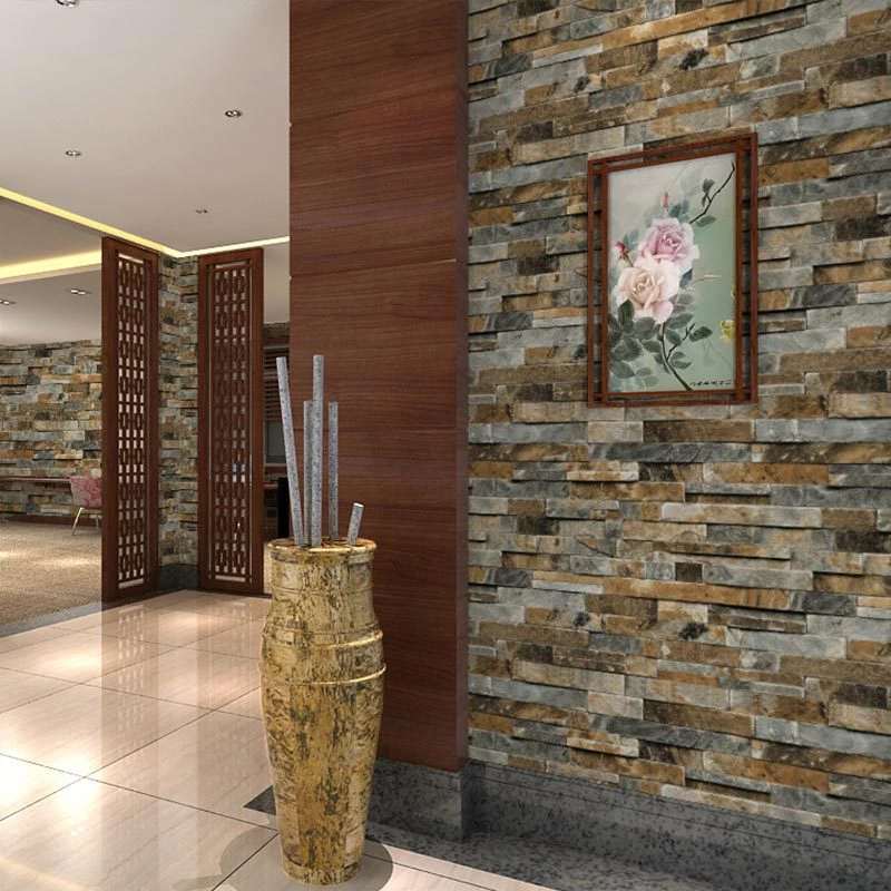 wellyu Imitation brick pattern rock tv background wall paper culture Chinese style retro shop decoration wallpapers | Обустройство