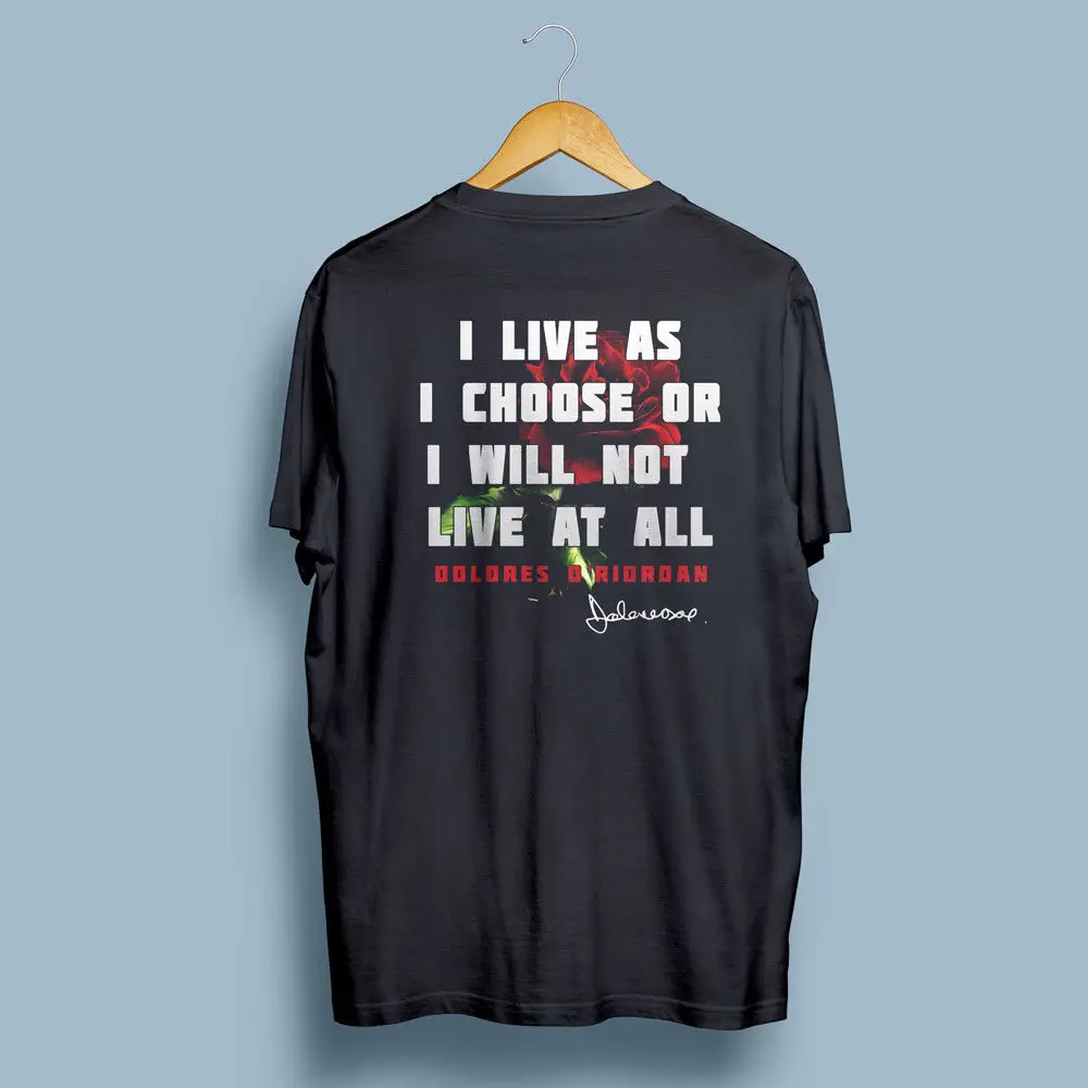 Черная футболка с клюквой Долорес О 'Риордан Рип Менс S 4Xl|t shirt|black t shirtshirt |