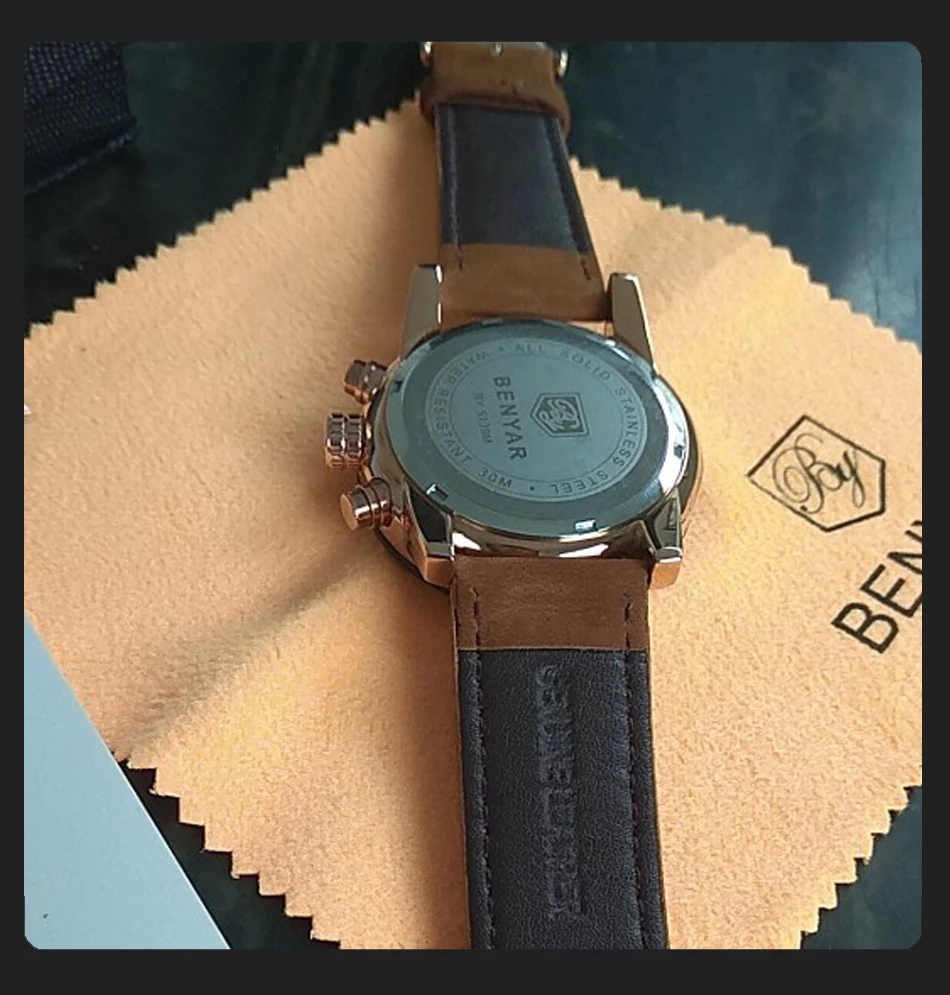 Reloj Hombre Топ бренд класса люкс BENYAR модный хронограф спортивные мужские часы военные кварцевые часы Relogio Masculino