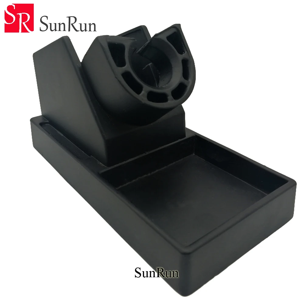 1 шт. металлическая паяльная станция стойка база с губкой черный 8586/858D +/936