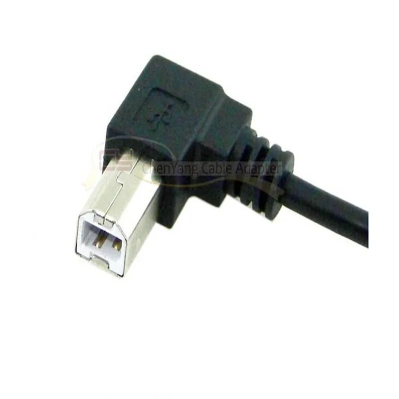 Удлинительный Кабель USB 2 0 Type B Male Female кабель для передачи данных с углом 90