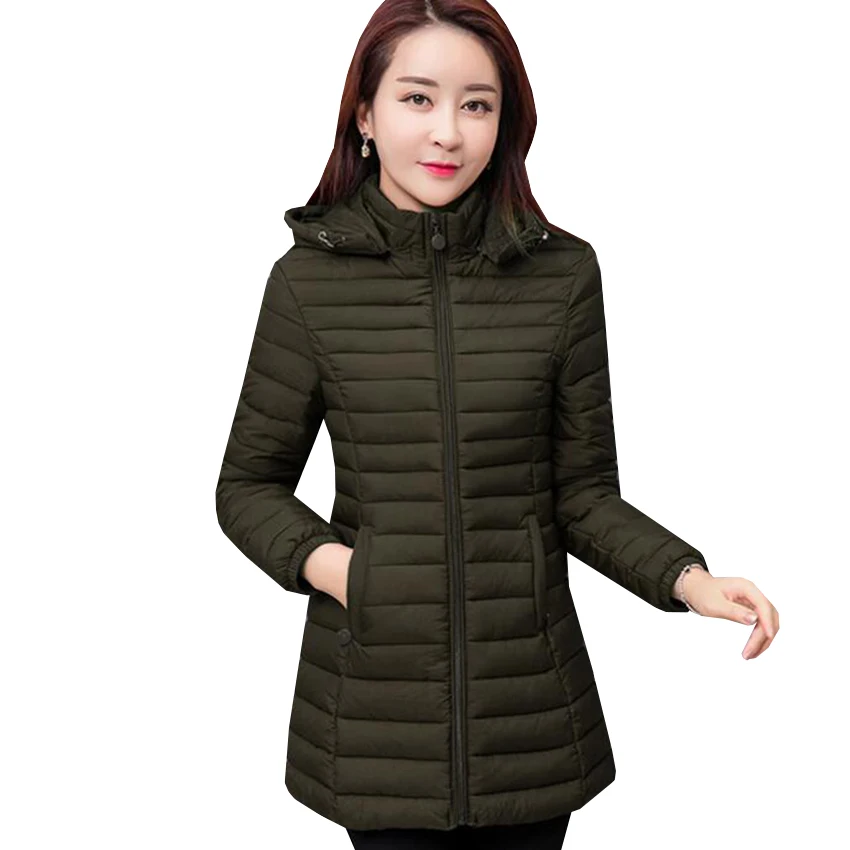 Женские парки куртка новое зимнее теплое хлопковое пальто с капюшоном женская