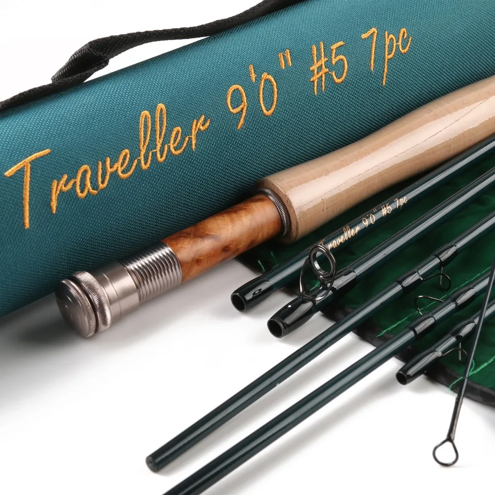 Maximumcatch углерода Волокно Fly род 9ft 5WT 7 шт. ALC 5/6wt Летать Reel WF5F Line Рыбалка аксессуар