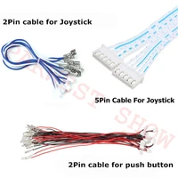 20pcslot arcade push button 2 pin 2 84 8 terminal wires5pin cable for jamma arcade jamma wiring harness cable