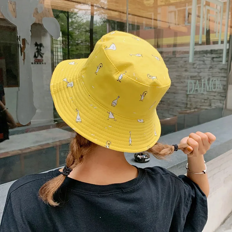 

Double Side Hats Vintage Fisherman Hat Couple Sunhat Cap Hip Hop Punk Hat Outdoor Cap For Men Women Bucket Hat