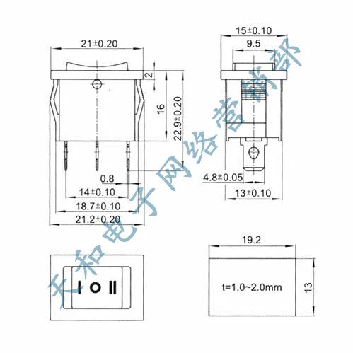 10 шт. AC 250 В 3A 125 в 6A 3 Pin ВКЛ/ВЫКЛ/вкл I/O SPST оснастка мини-лодке кулисный